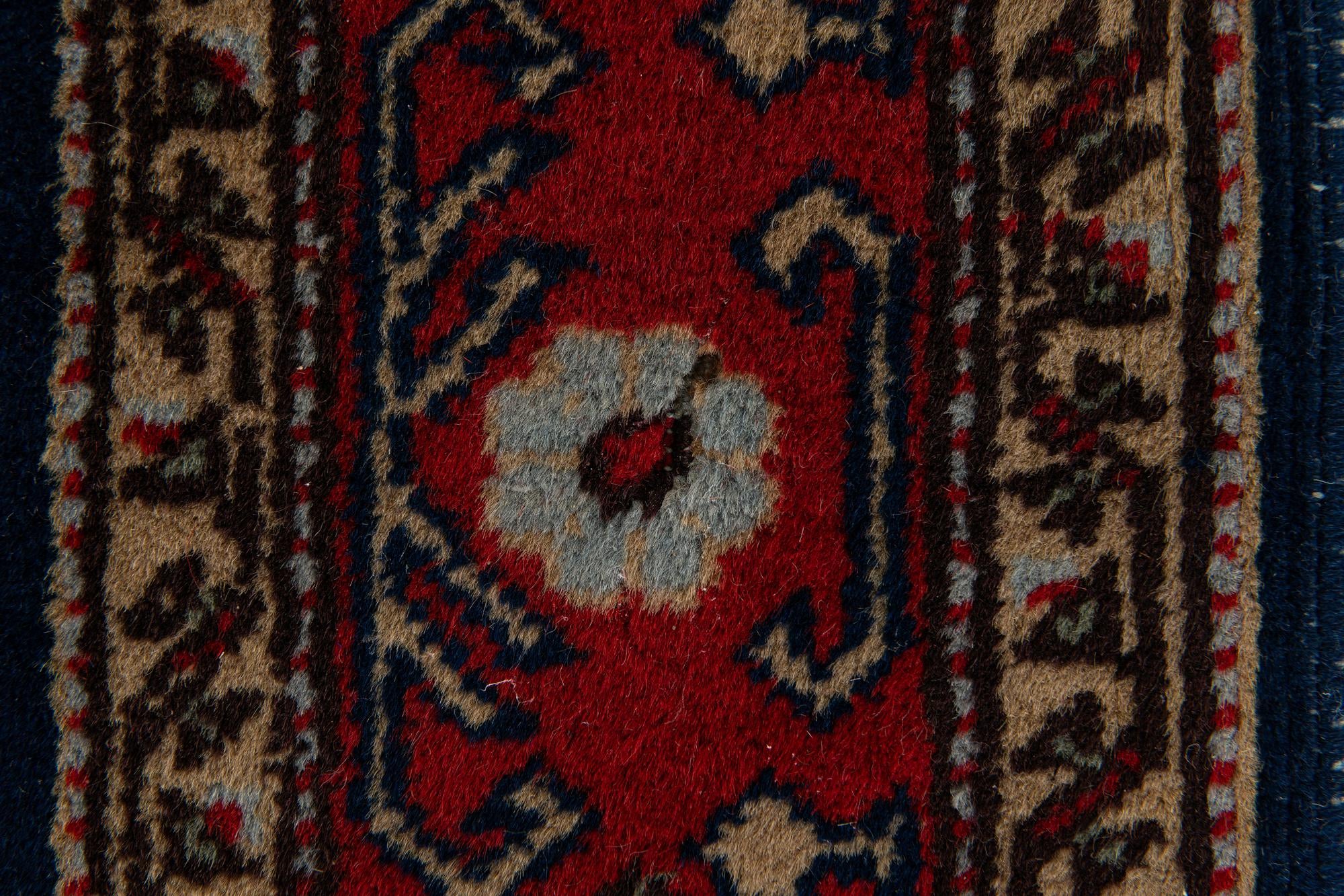 3' 11 x 7' 5 Hand Knotted Kazak Wool Rug