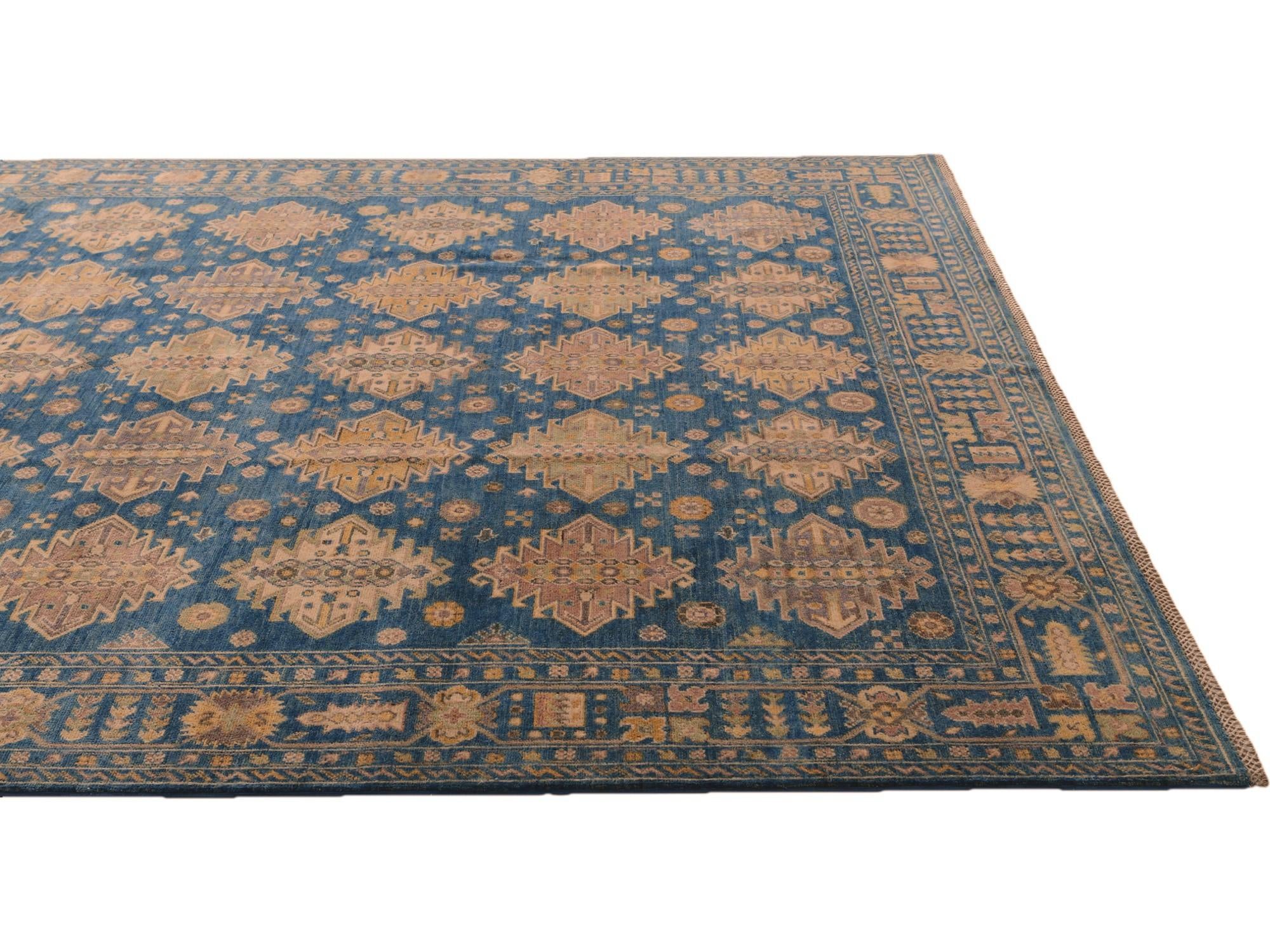 8' x 10' 5 Hand Knotted Kazak Rug