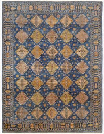 8' x 10' 5 Hand Knotted Kazak Rug