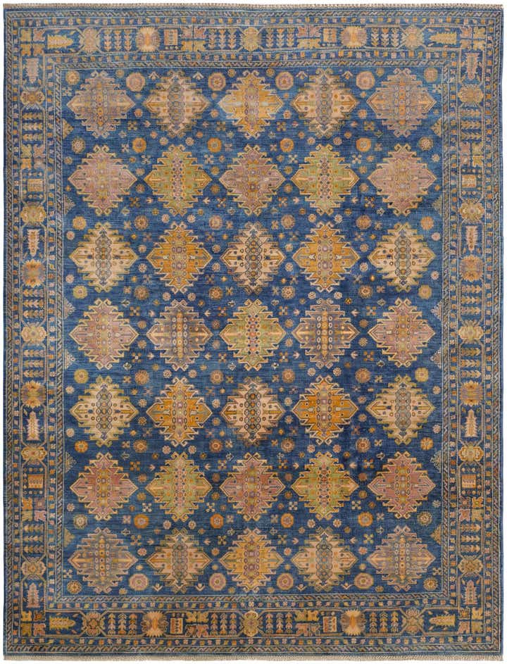 8' x 10' 5 Hand Knotted Kazak Rug