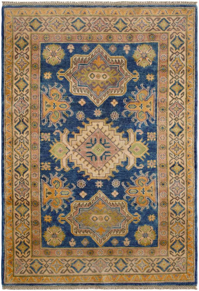 4' 1 x 5' 10 Hand Knotted Kazak Rug