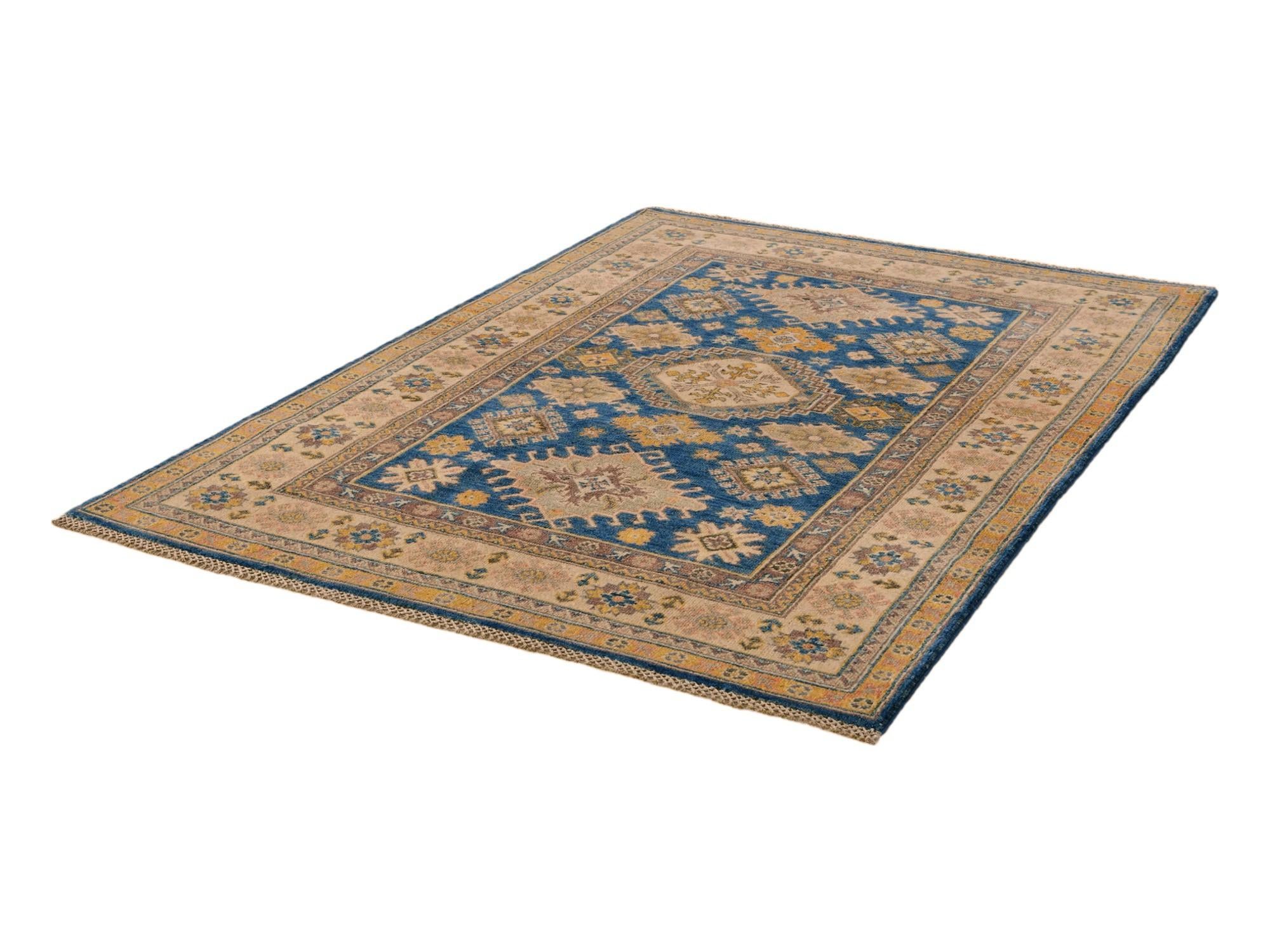 4' 2 x 5' 10 Hand Knotted Kazak Rug