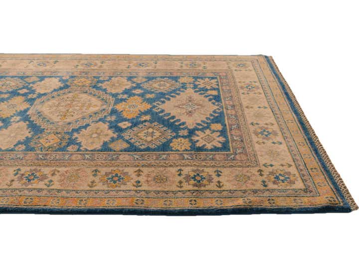 4' 2 x 5' 10 Hand Knotted Kazak Rug