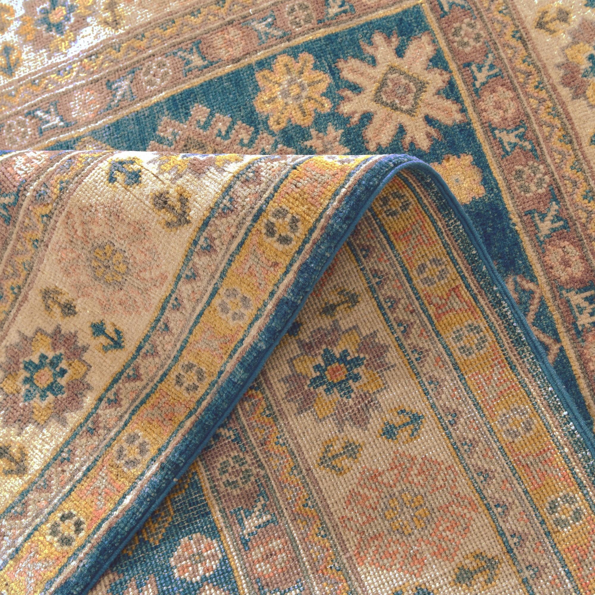 4' 2 x 5' 10 Hand Knotted Kazak Rug