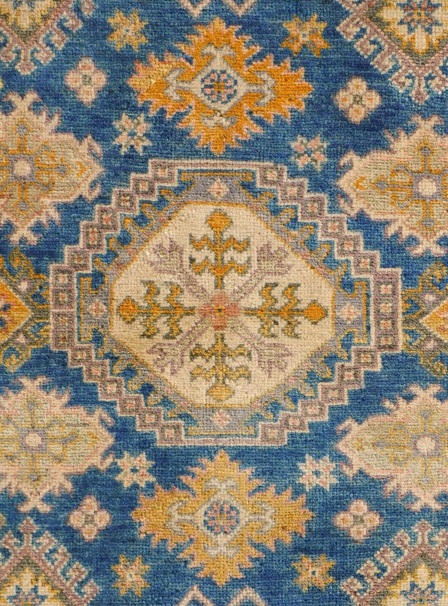 4' 2 x 5' 10 Hand Knotted Kazak Rug