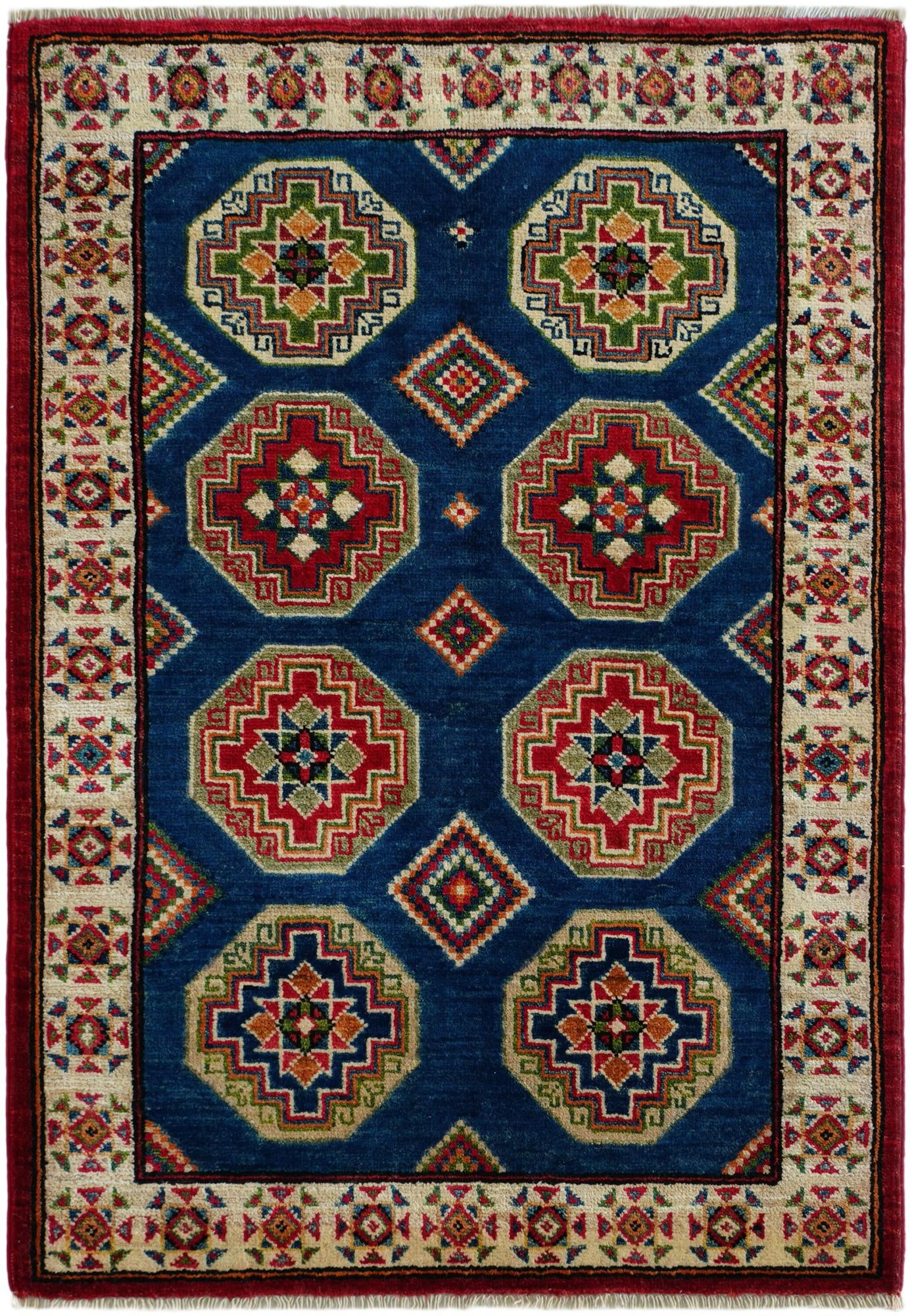 2' 7 x 3' 11 Hand Knotted Kazak Rug
