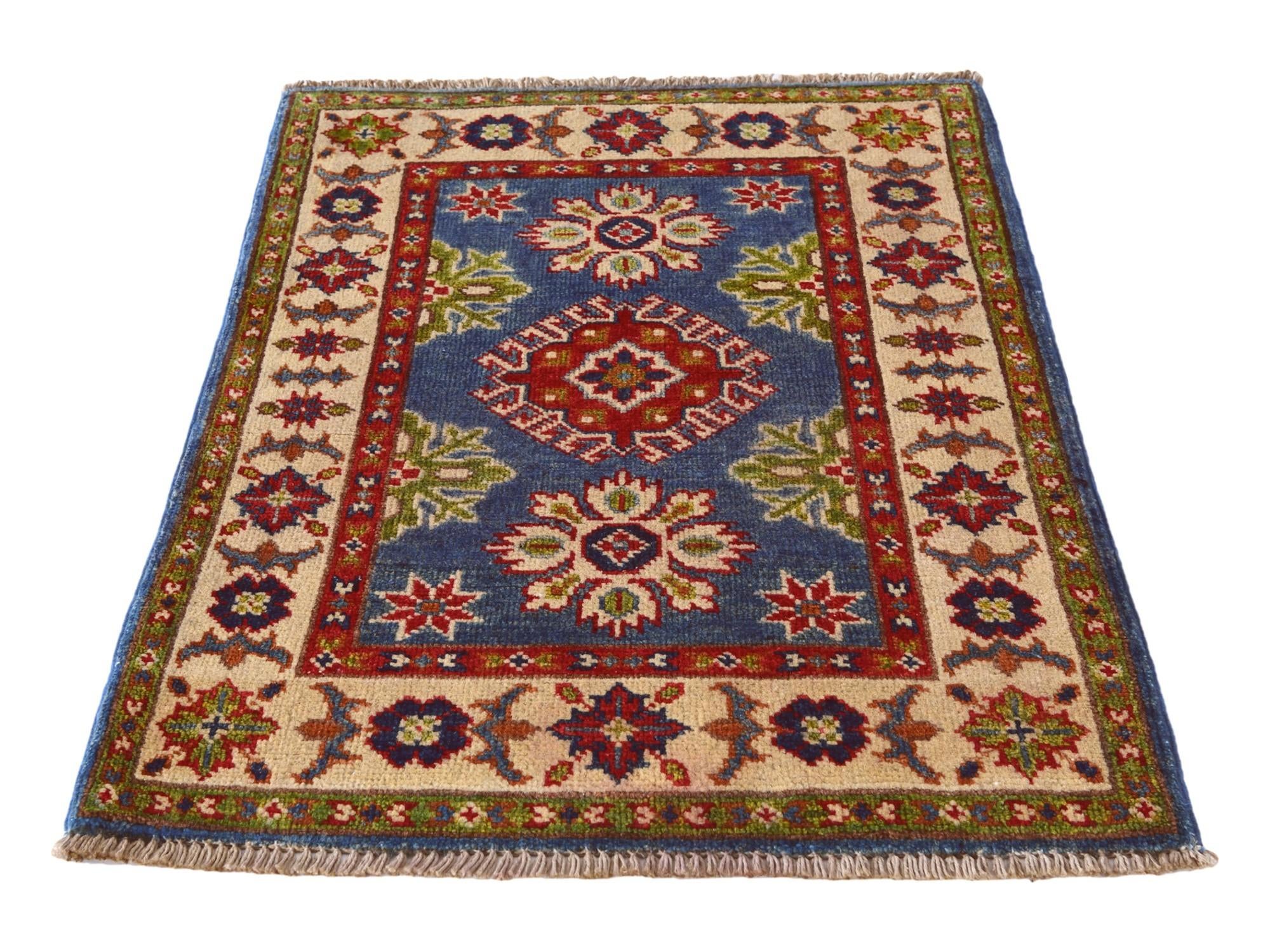 2' 1 x 3' Hand Knotted Kazak Rug