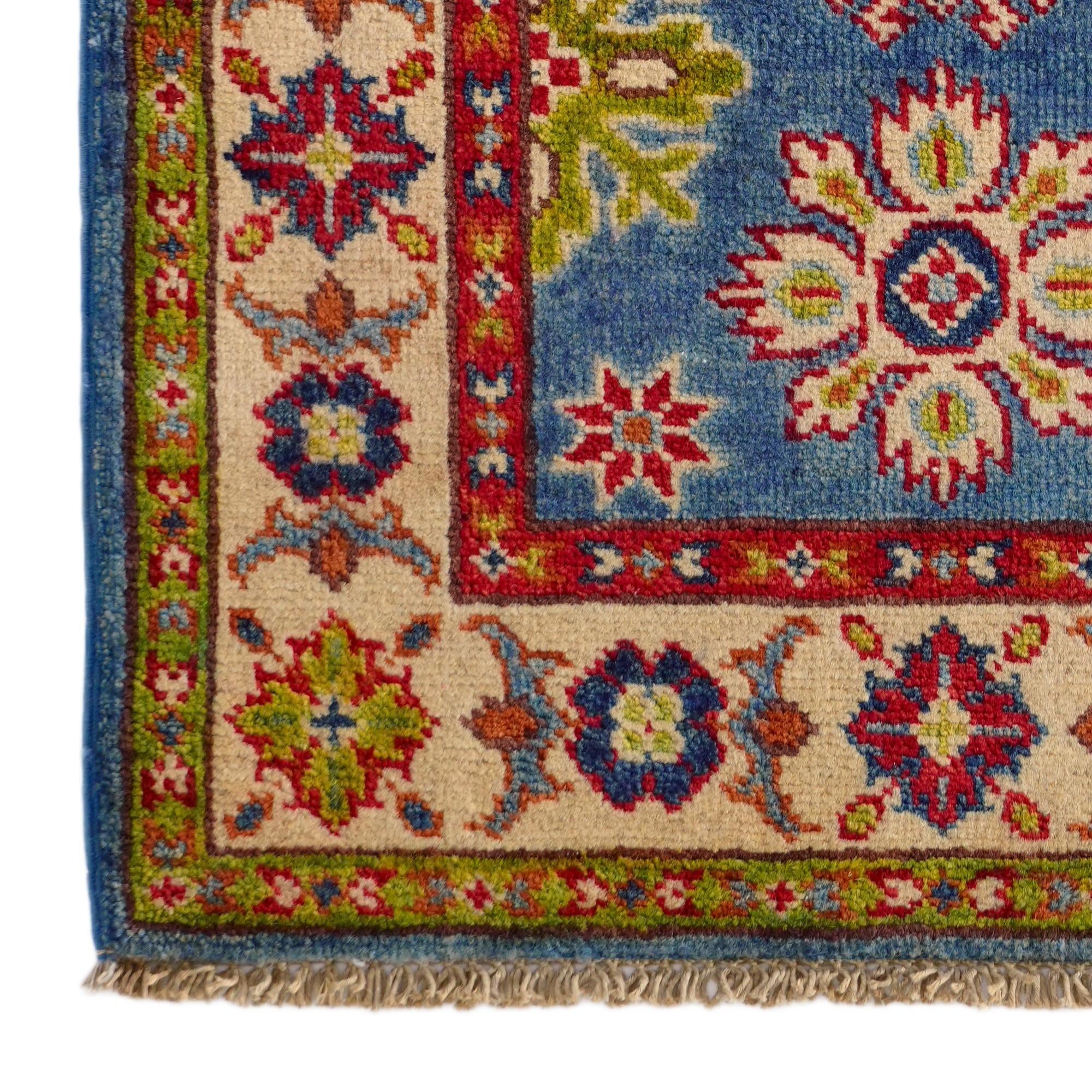 2' 1 x 3' Hand Knotted Kazak Rug