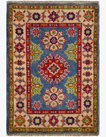 2' 1 x 3' Hand Knotted Kazak Rug