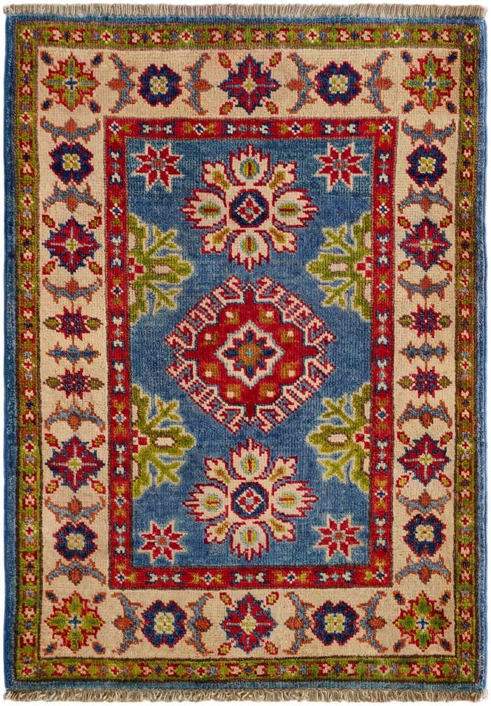 2' 1 x 3' Hand Knotted Kazak Rug