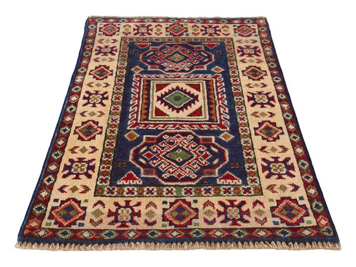 2' x 3' 1 Hand Knotted Kazak Rug
