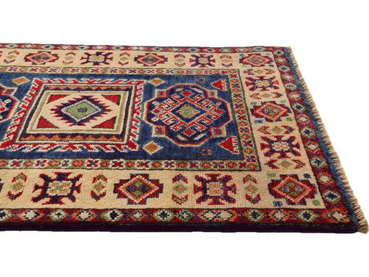 2' x 3' 1 Hand Knotted Kazak Rug