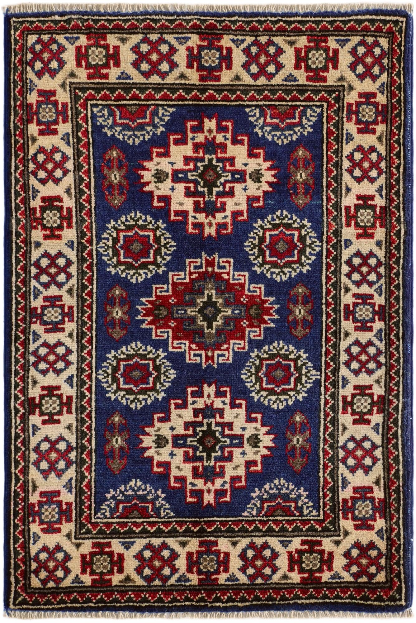 2' x 3' Hand Knotted Kazak Rug