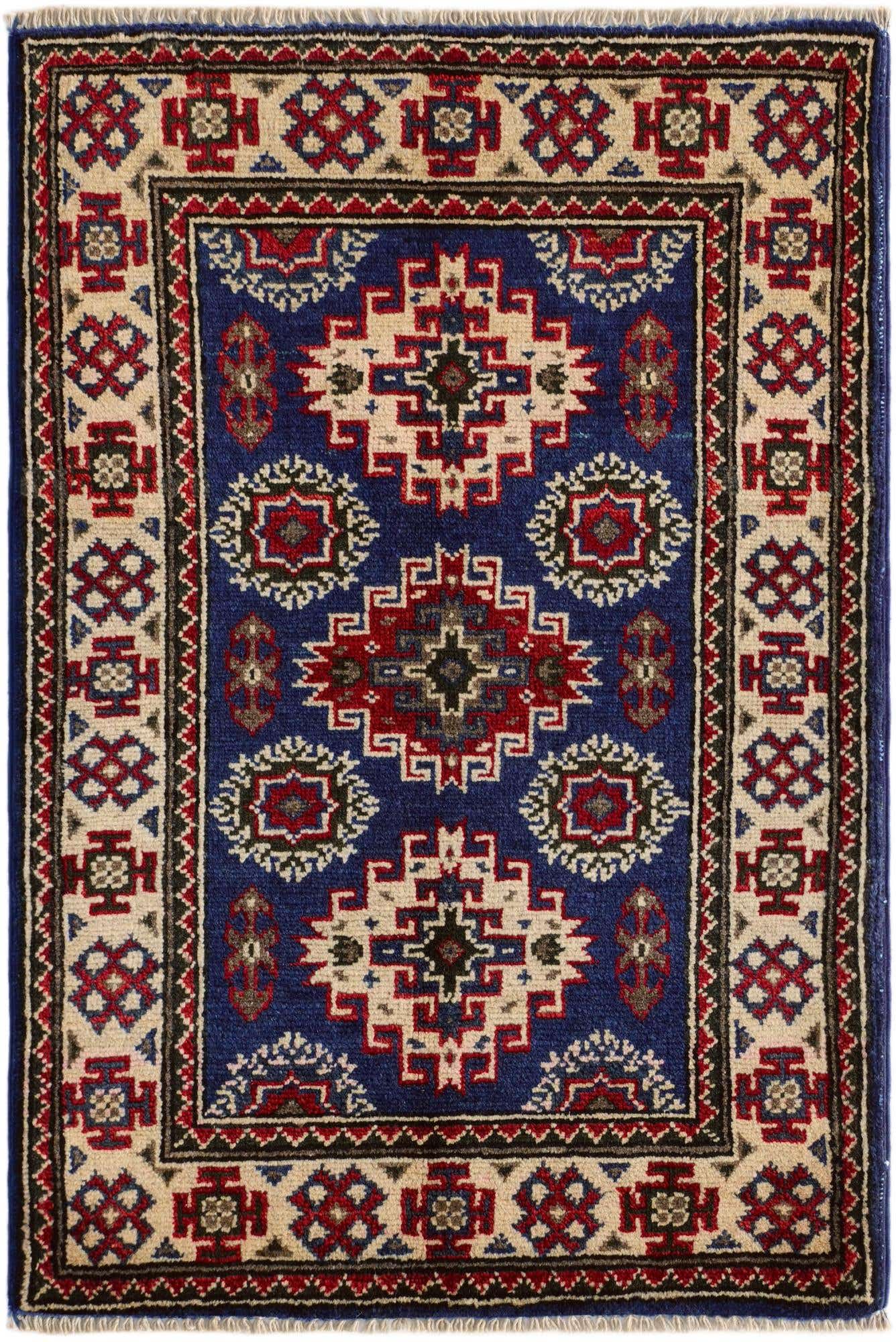 2' x 3' Hand Knotted Kazak Rug