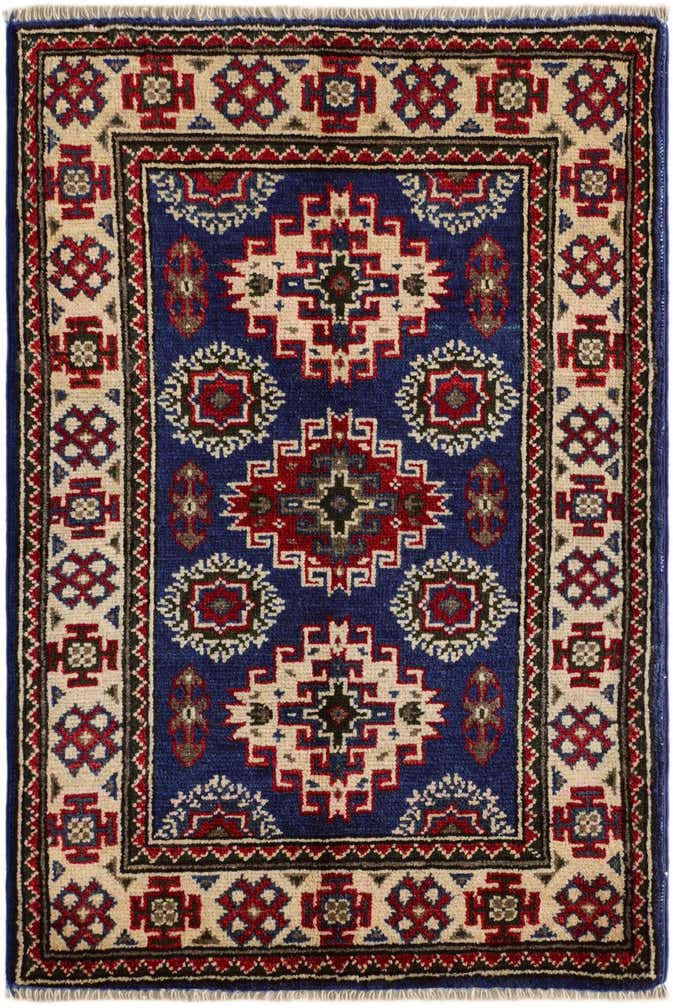 2' x 3' Hand Knotted Kazak Rug