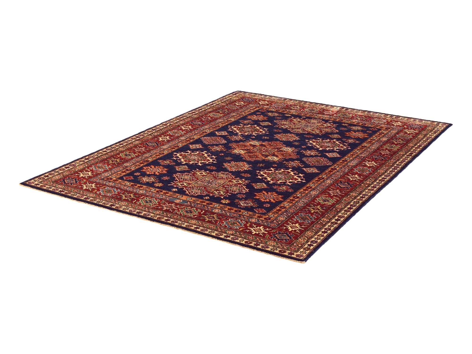 5' 1 x 6' 8 Hand Knotted Kazak Rug