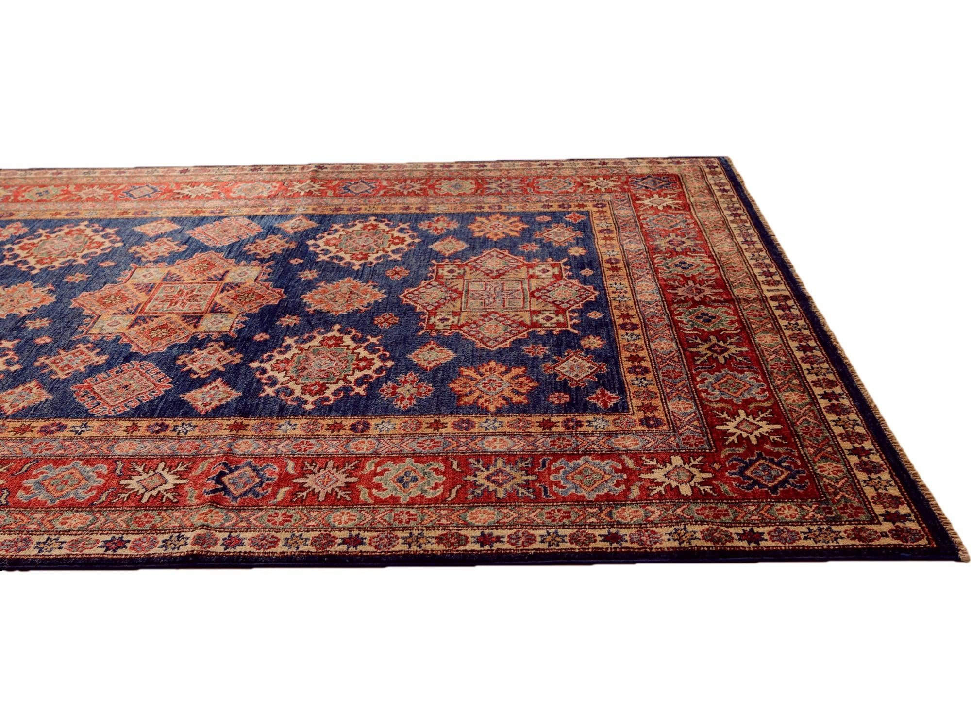 5' 1 x 6' 8 Hand Knotted Kazak Rug