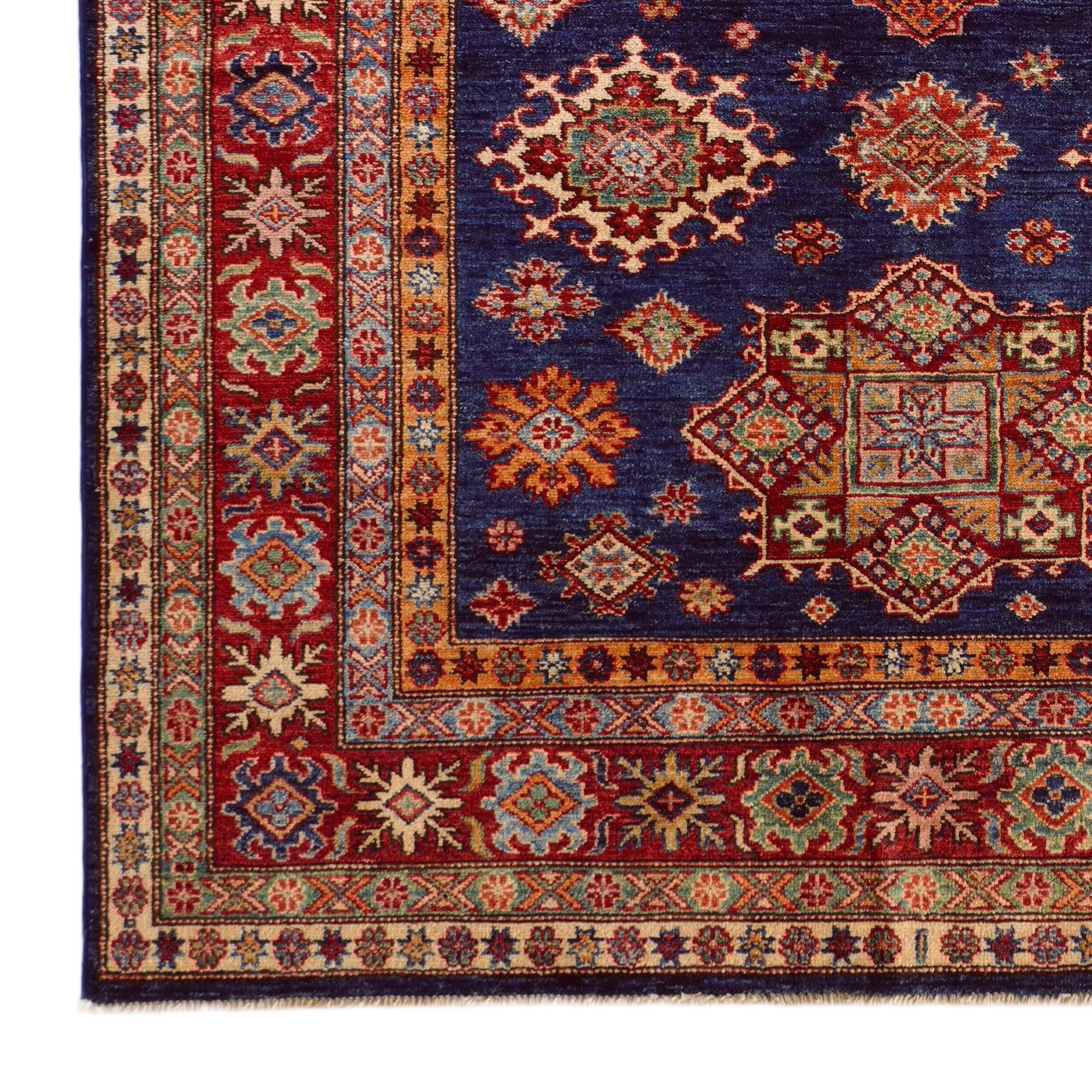 5' 1 x 6' 8 Hand Knotted Kazak Rug
