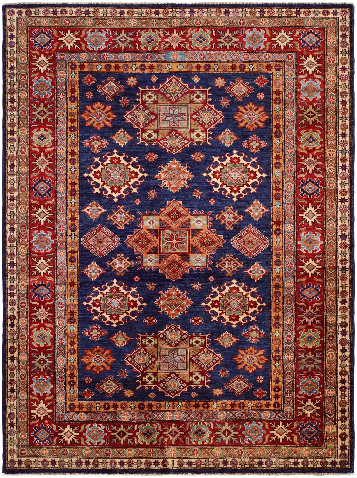 5' 1 x 6' 8 Hand Knotted Kazak Rug