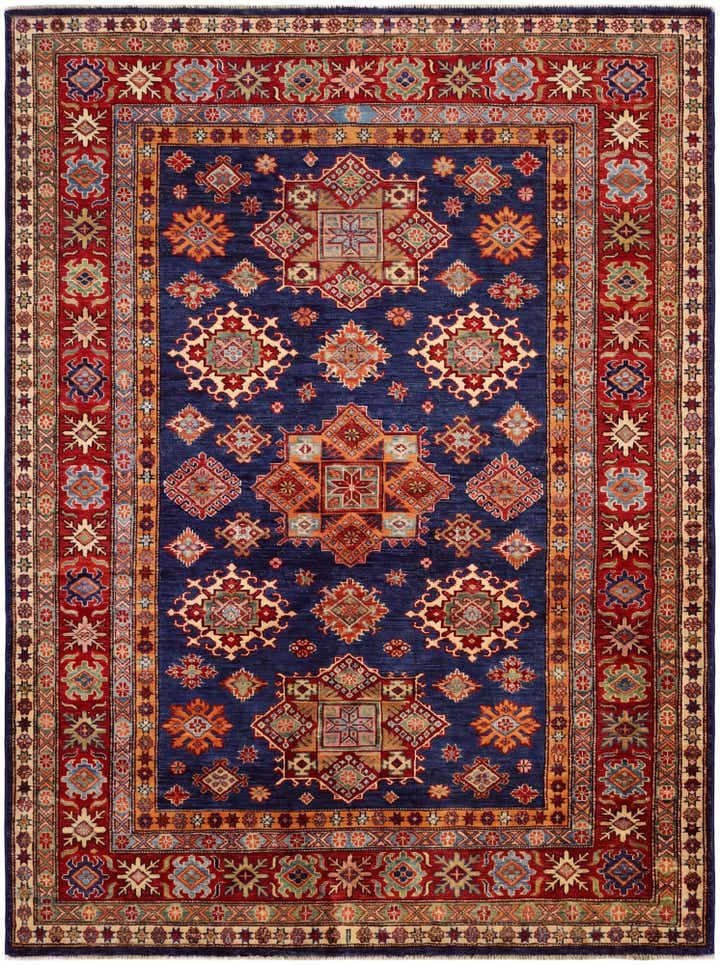 5' 1 x 6' 8 Hand Knotted Kazak Rug
