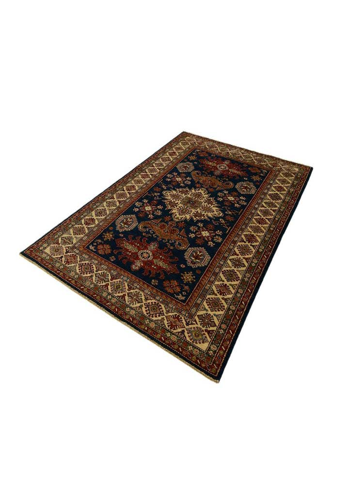 5' 7 x 8' 2 Hand Knotted Kazak Rug