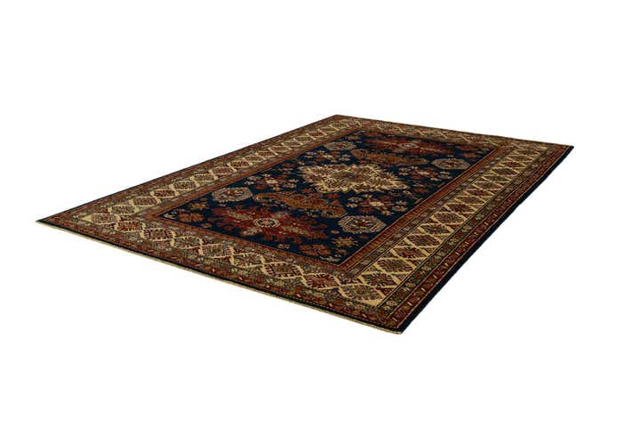 5' 7 x 8' 2 Hand Knotted Kazak Rug