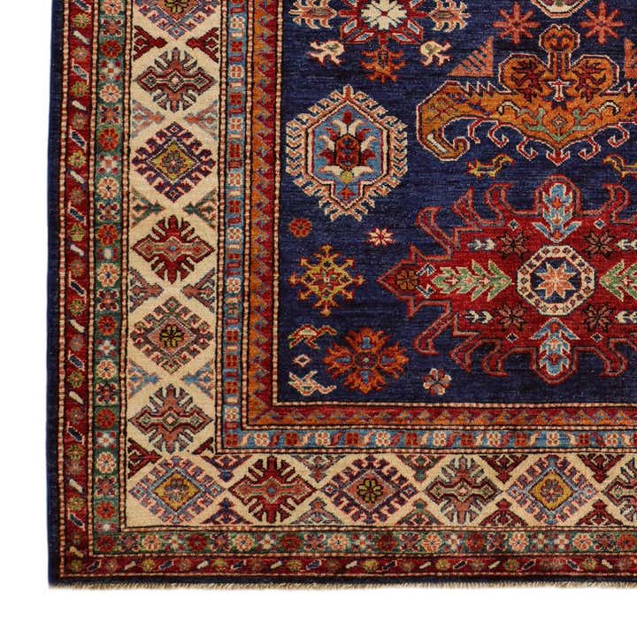 5' 7 x 8' 2 Hand Knotted Kazak Rug