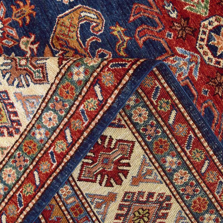 5' 7 x 8' 2 Hand Knotted Kazak Rug