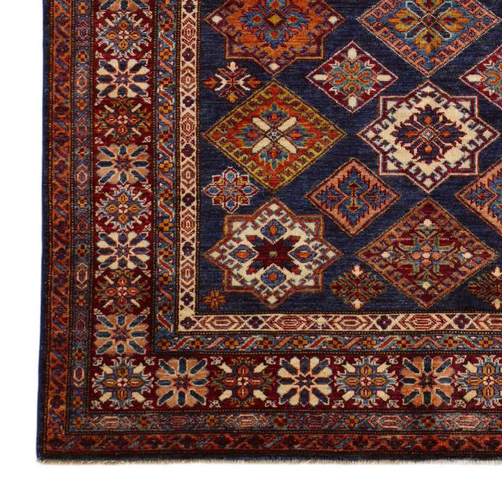 5' 11 x 8' 2 Hand Knotted Kazak Rug