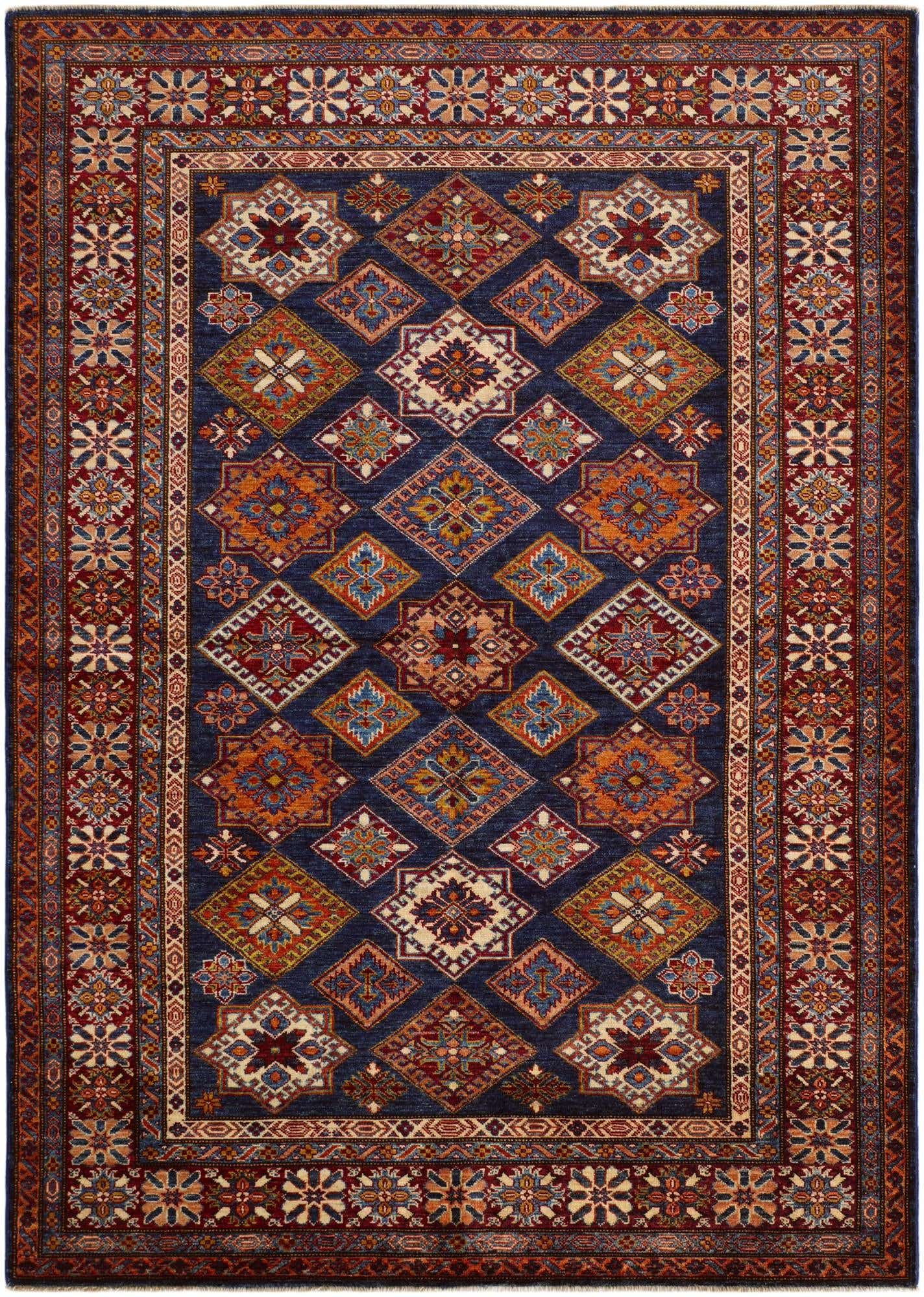 5' 11 x 8' 2 Hand Knotted Kazak Rug