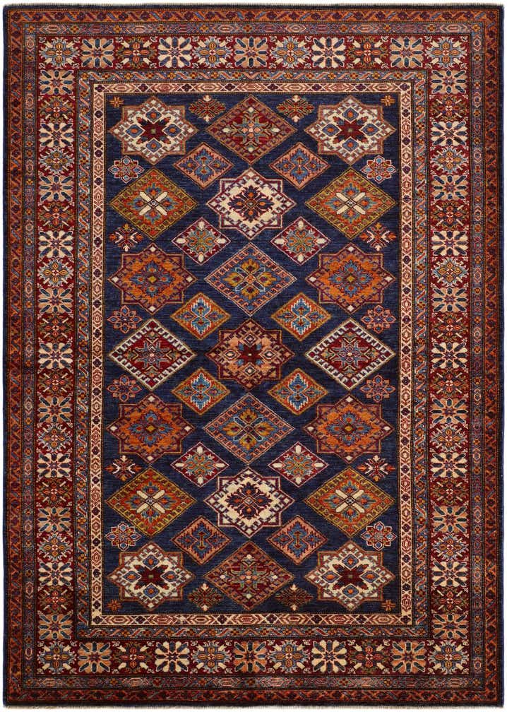 5' 11 x 8' 2 Hand Knotted Kazak Rug