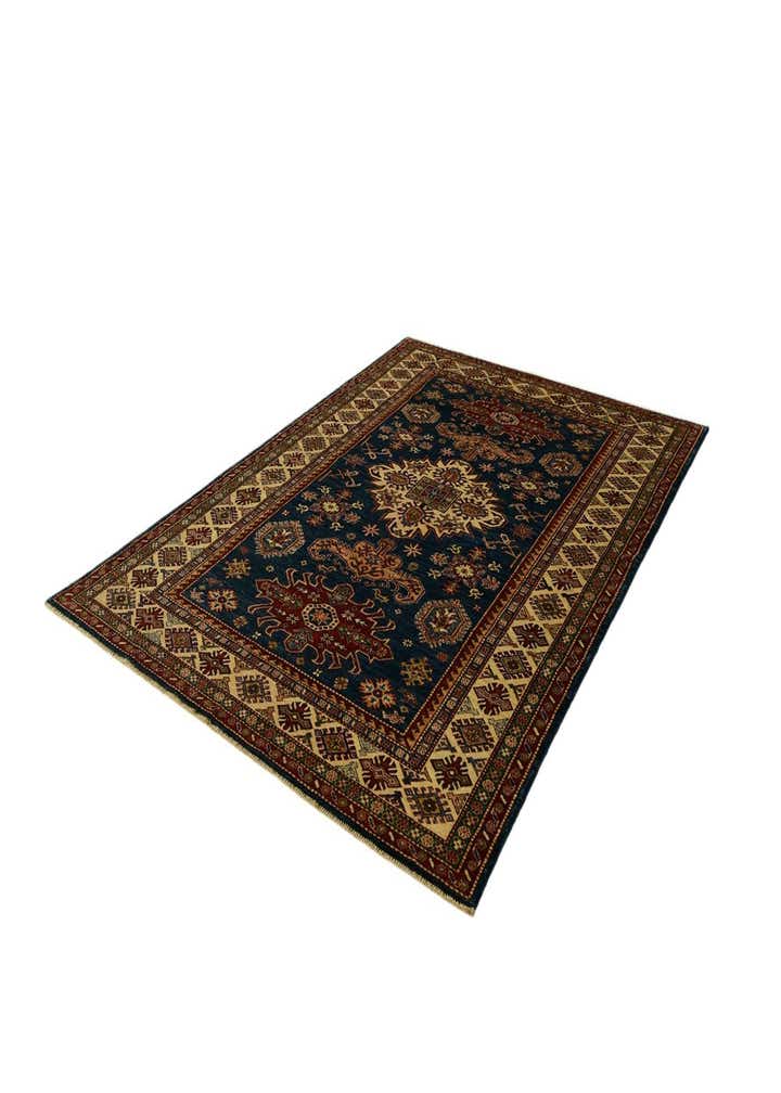 5' 9 x 8' 1 Hand Knotted Kazak Rug
