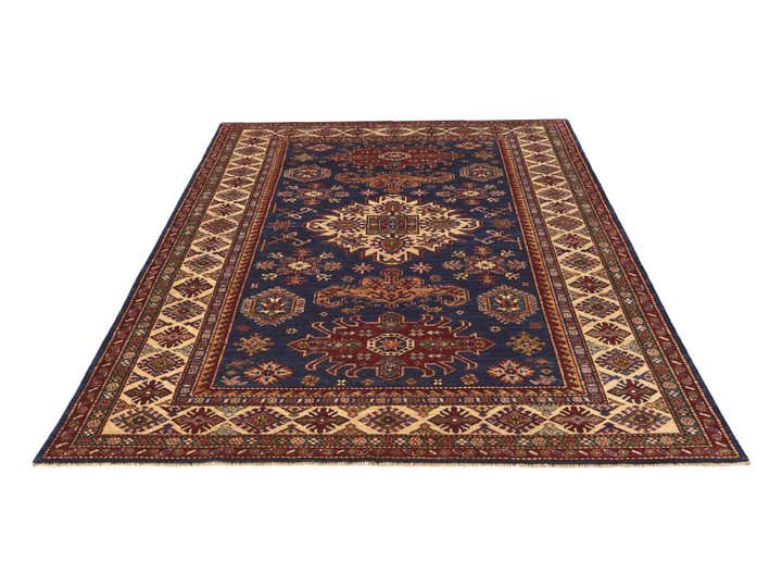 5' 9 x 8' 1 Hand Knotted Kazak Rug