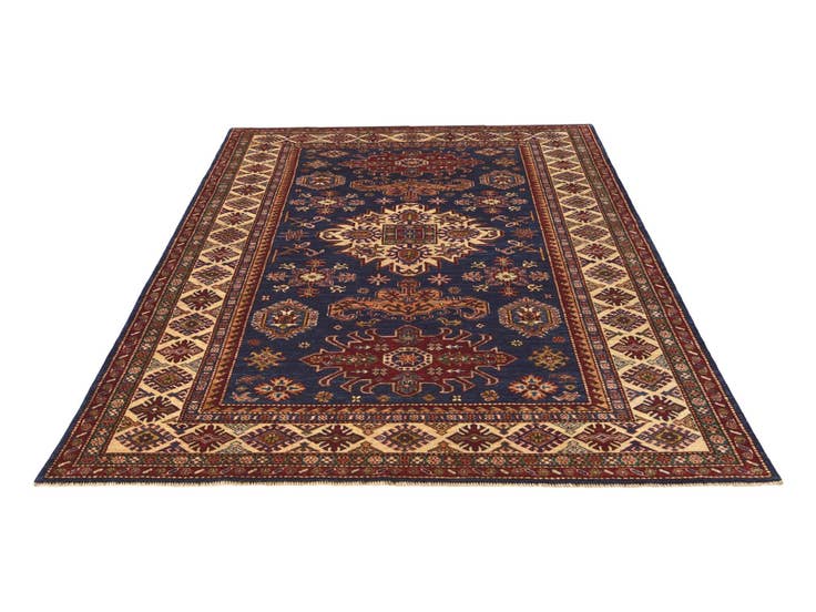 Detail image of 5' 9 x 8' 1 Hand Knotted Kazak Rug
