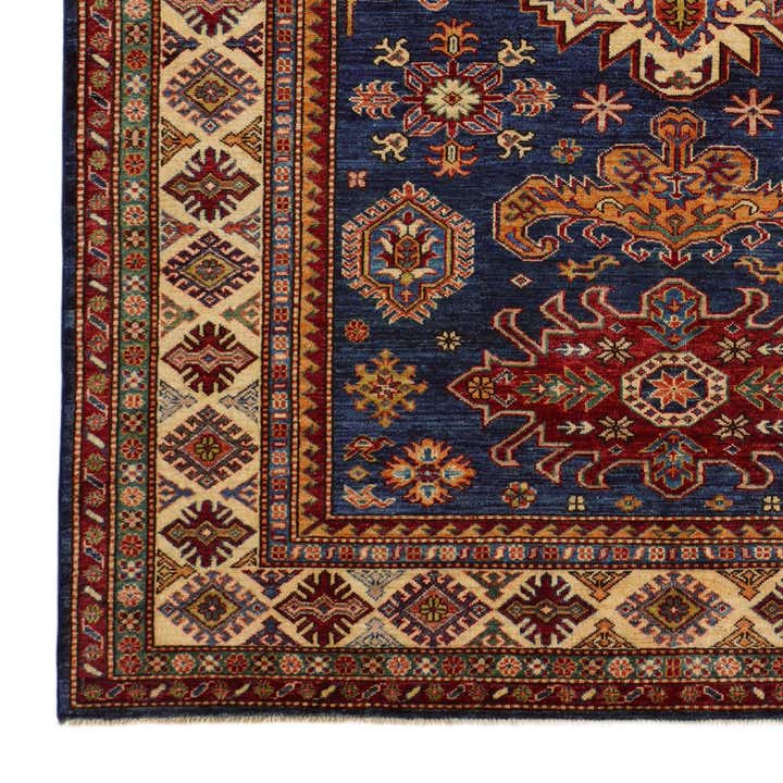 5' 9 x 8' 1 Hand Knotted Kazak Rug