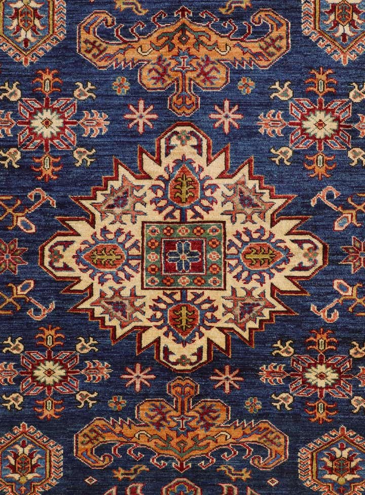 5' 9 x 8' 1 Hand Knotted Kazak Rug