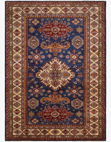 5' 9 x 8' 1 Hand Knotted Kazak Rug