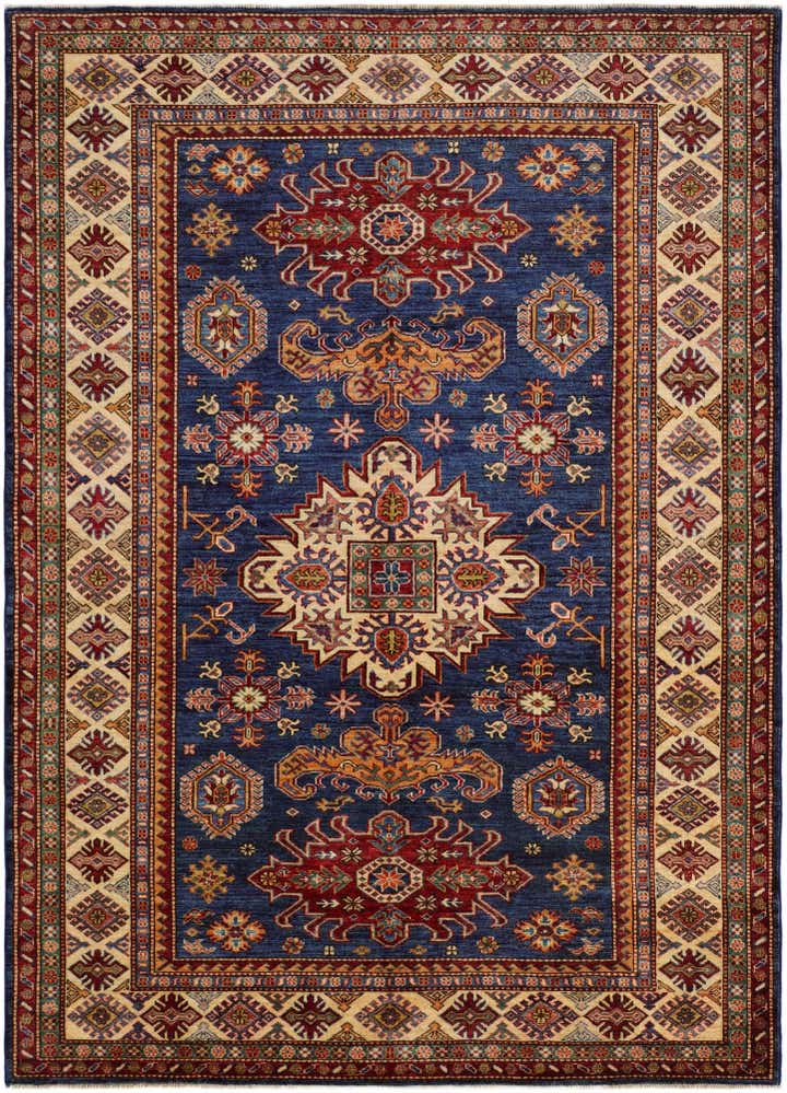 5' 9 x 8' 1 Hand Knotted Kazak Rug