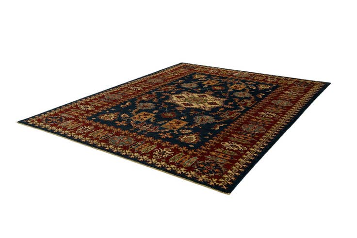 Detail image of 6' 1 x 7' 10 Hand Knotted Kazak Rug