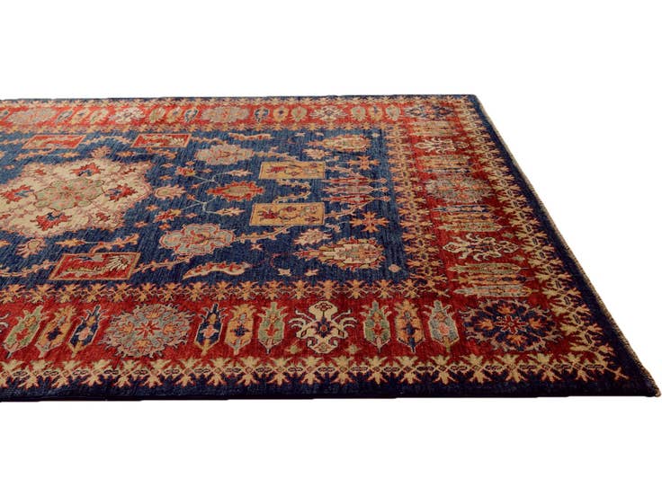 Detail image of 6' 1 x 7' 10 Hand Knotted Kazak Rug