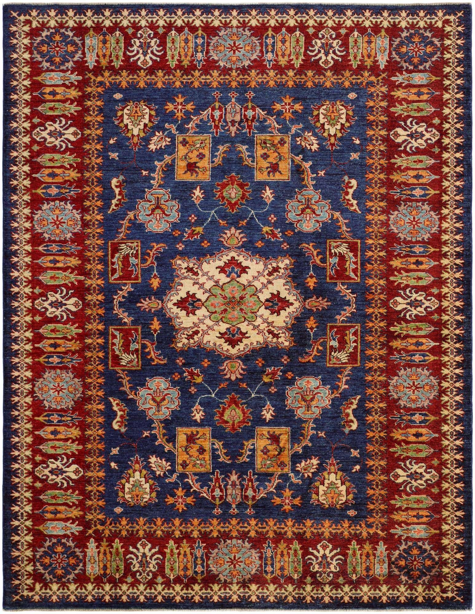 6' 1 x 7' 10 Hand Knotted Kazak Rug