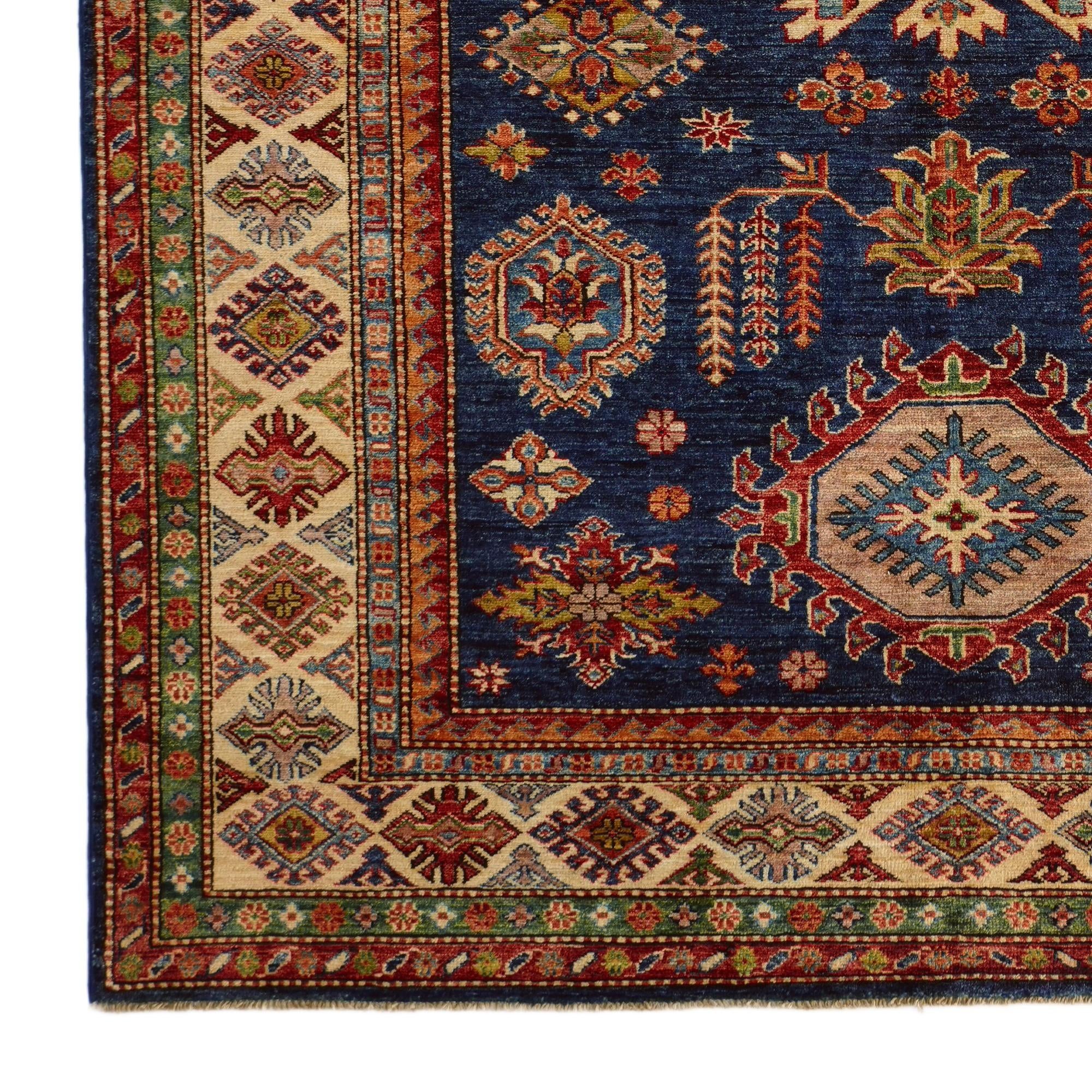 5' 9 x 7' 10 Hand Knotted Kazak Rug