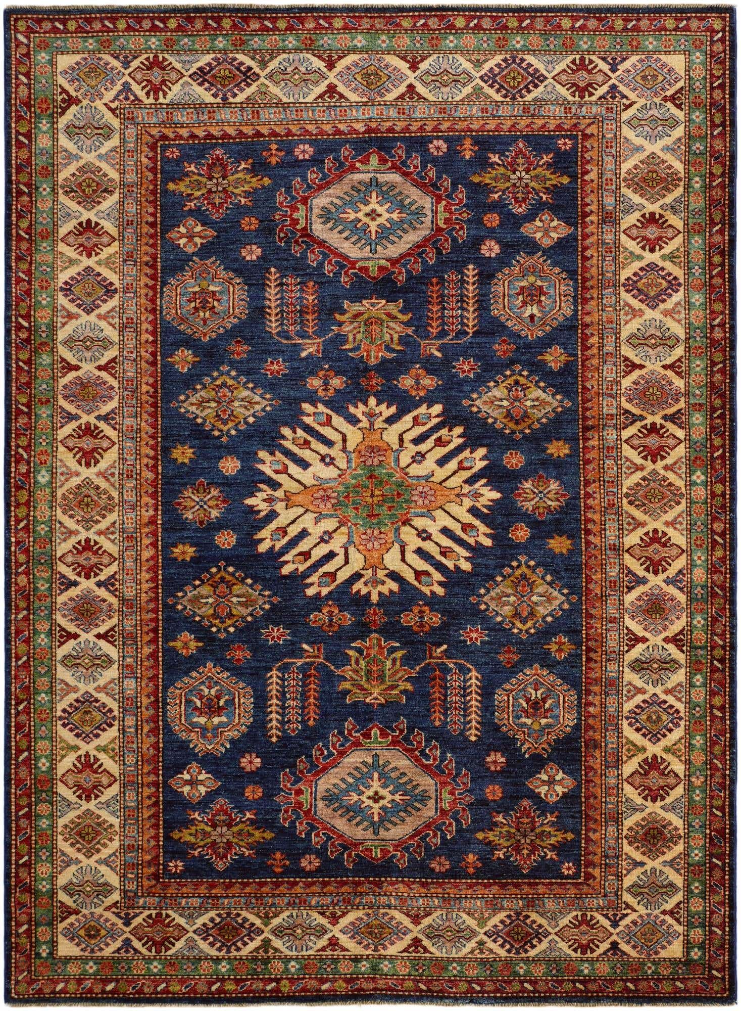 5' 9 x 7' 10 Hand Knotted Kazak Rug