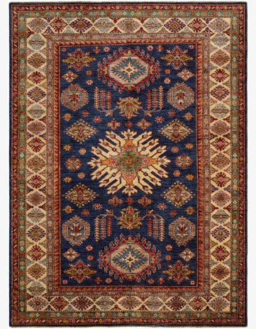 5' 9 x 7' 10 Hand Knotted Kazak Rug