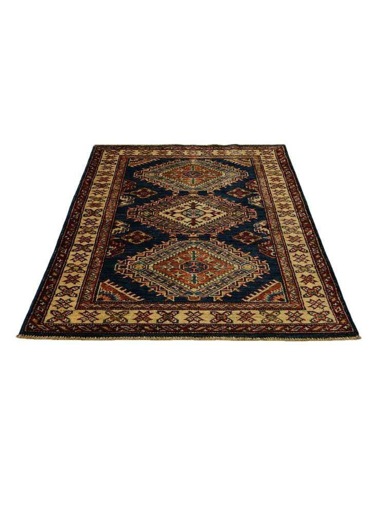 2' 11 x 4' 4 Hand Knotted Kazak Rug