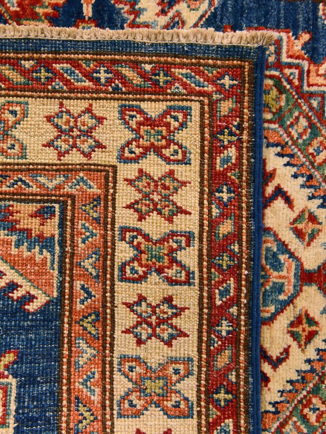 Detail image 12 of 12: 2' 11 x 4' 4 Hand Knotted Kazak Rug