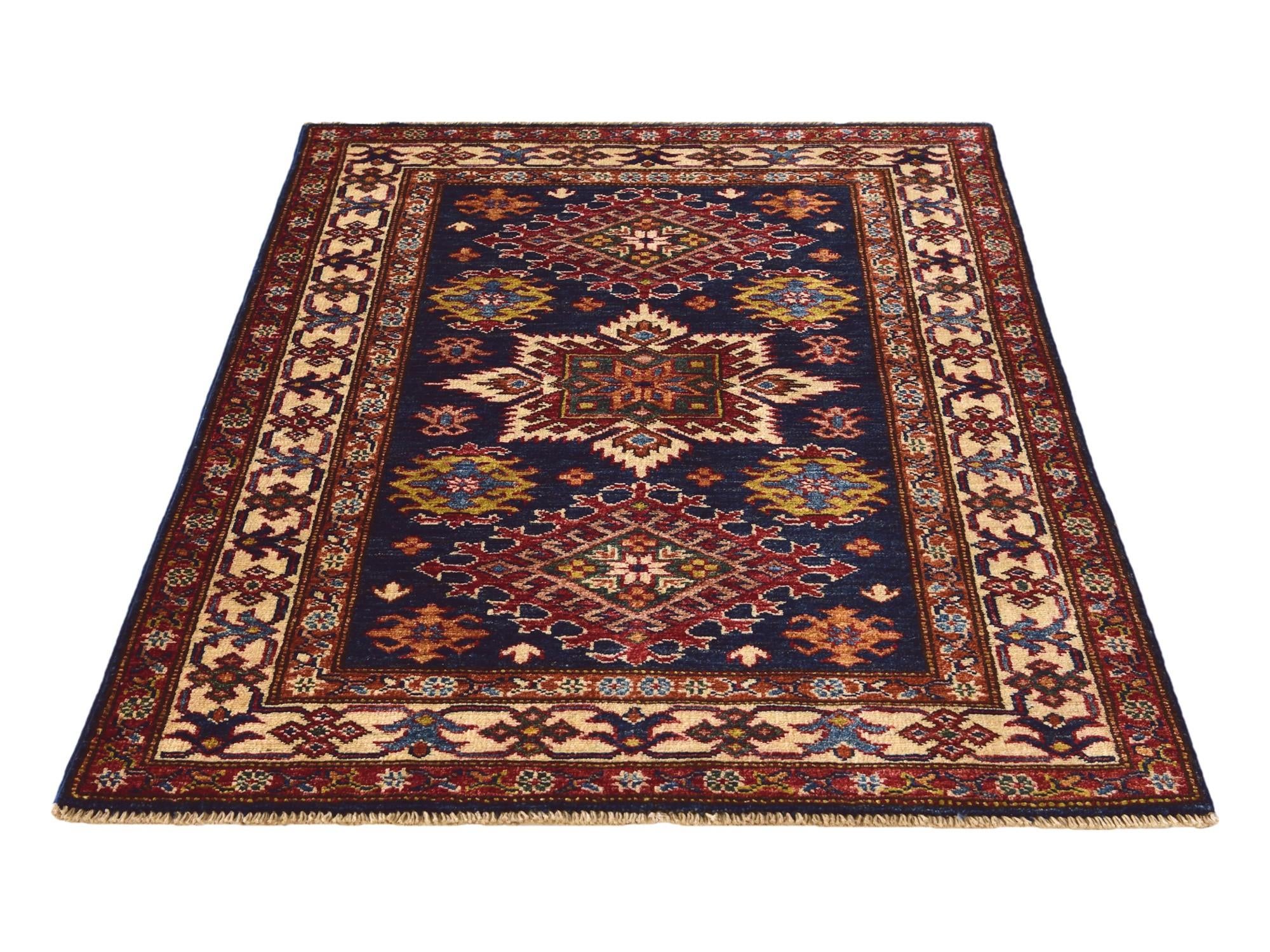 2' 10 x 3' 10 Hand Knotted Kazak Rug