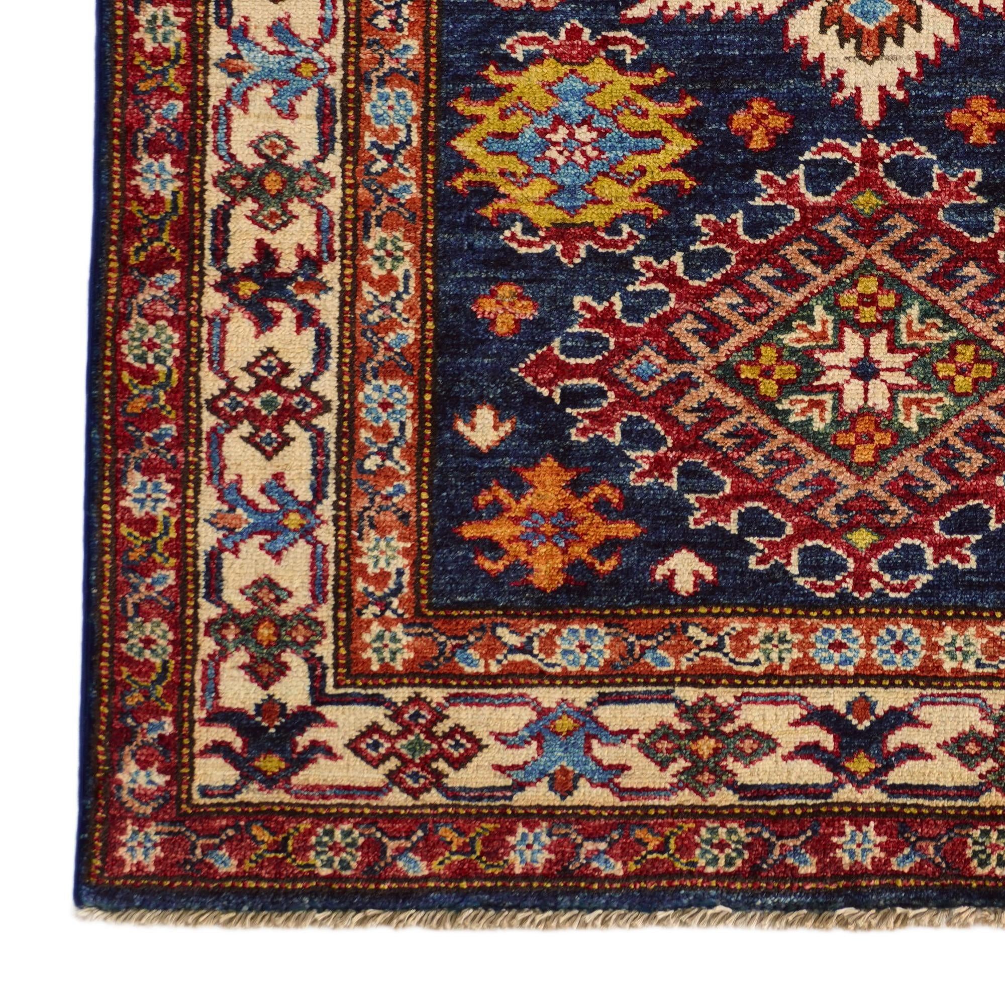 2' 10 x 3' 10 Hand Knotted Kazak Rug