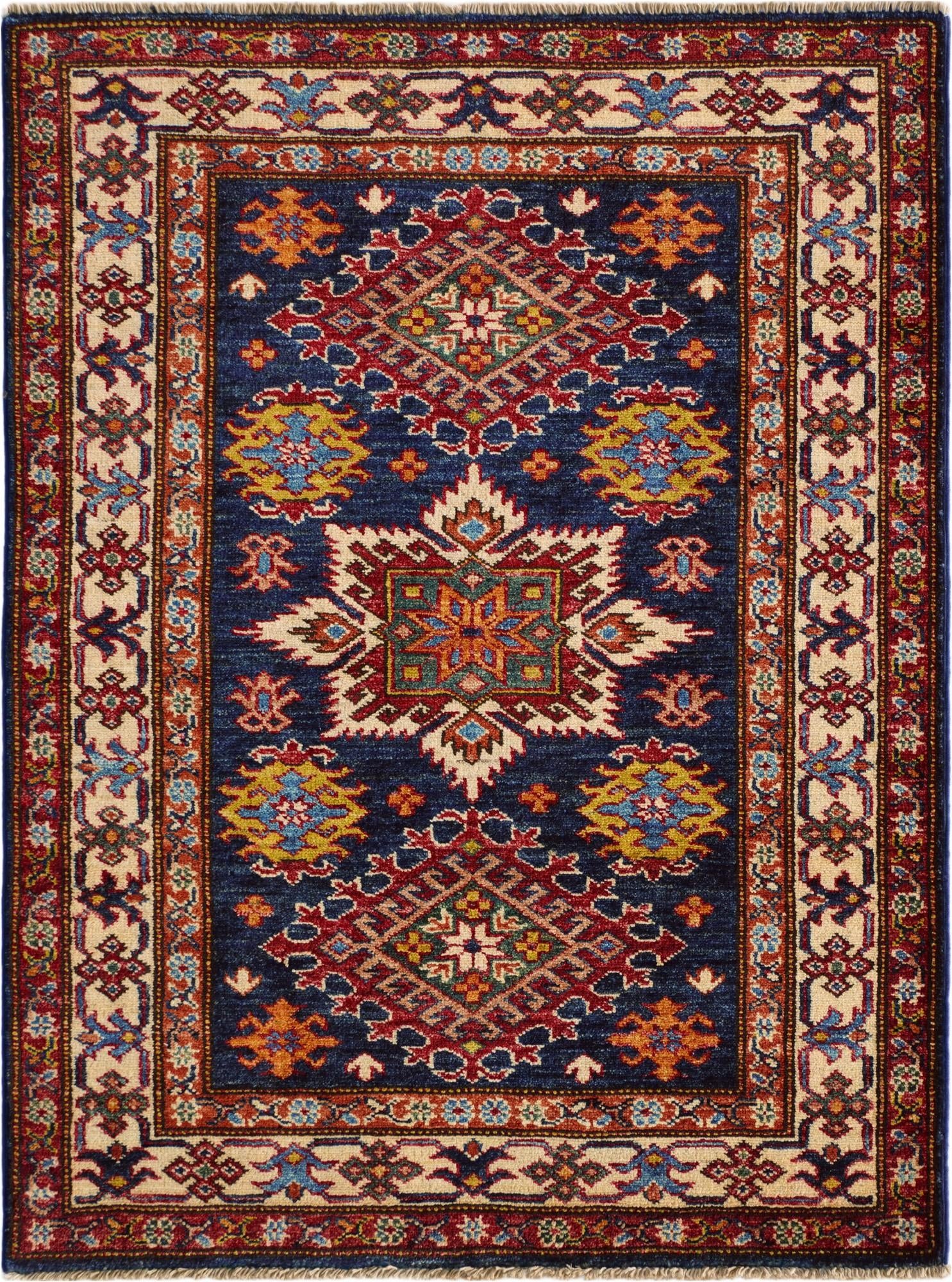 2' 10 x 3' 10 Hand Knotted Kazak Rug