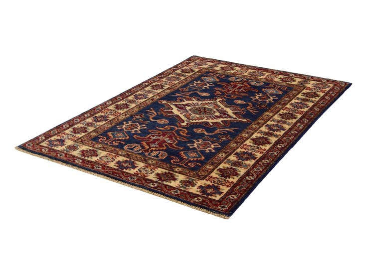 Detail image of 2' 8 x 3' 10 Hand Knotted Kazak Rug